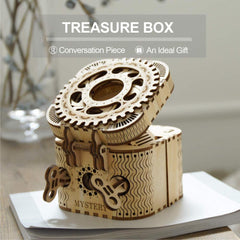 123pcs Creative DIY 3D Treasure Box Wooden Puzzle Game Assembly Toy Gift for Children Teens Adult - Vimost Shop