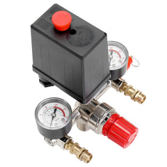 125 PSI 12 Bar Small Air Compressor Pressure Switch Control Adjustable Regulator Valve Instrument Pressure Gauge - Vimost Shop