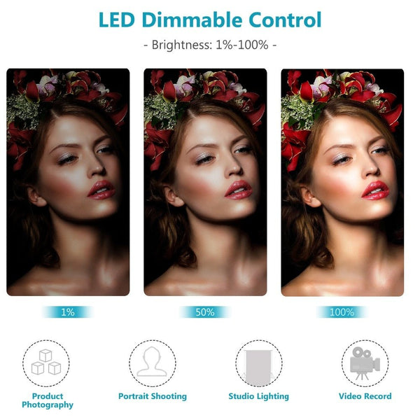 1320 LED Video Light with APP Intelligent Control System, Dimmable 3200K-5600K Bi-Color Photography Lighting Kit - Vimost Shop