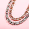 14mm Chokers Necklace Miami Box Clasp Cuban Link Chain Necklace Hip Hop Fashion Jewelry Gift For Women 14"15" - Vimost Shop