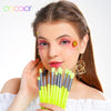 15pcs Eye Makeup Brushes Set Professional Eye Shadow Concealer Eyebrow Eyelash Eye Liners Blending Neon Make Up Brushes - Vimost Shop