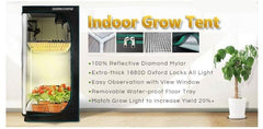 1680D 150x150x200cm Grow Tent Grow Kit for Hydroponics Indoor Greenhouse - Vimost Shop