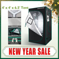 1680D Hydroponics 120x120x200cm(48"x48"x78") Grow Tent Hydro System 100% Reflective Mylar Grow Tent/Box for Plants - Vimost Shop