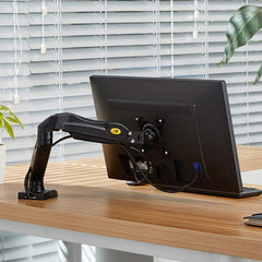 17''-27'' Desktop LED Monitor Holder NB F80 Computer Screen Monitor Mount Stand Full Motion Swivel Arm Gas Spring 4.4-14.3lbs