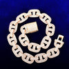 18mm Baguette Zirconia Cuban Chain Necklace Men's Hip Hop Link Gold Color Copper Bling Fashion Rock Jewelry - Vimost Shop
