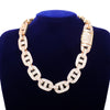 18mm Baguette Zirconia Cuban Chain Necklace Men's Hip Hop Link Gold Color Copper Bling Fashion Rock Jewelry - Vimost Shop