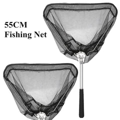 190cm 130cm 55cm Telescopic Landing Net Folding Fishing Pole Extending Fly Carp Course Sea Mesh Fishing Net For Fly Fishing - Vimost Shop