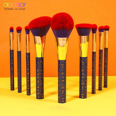 19pcs Egypt Makeup Brushes Premium Synthetic Foundation Power Blending Face Powder Eyeshadow Bastet Cat Make Up Brushes - Vimost Shop