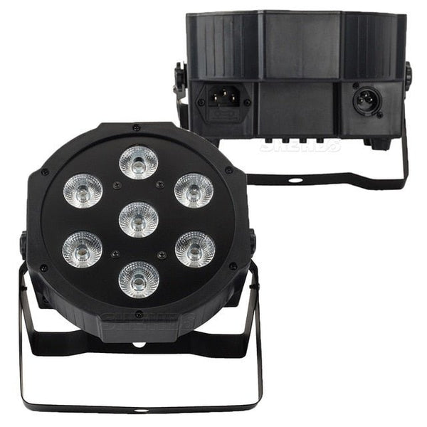 1PCS LED 7x18W RGBWA+UV Par Light with DMX512 6in1 Stage Light Wash Effect DJ Disco 7x12W 54x3W 12x3W Mini Led Spotlighting 10W - Vimost Shop