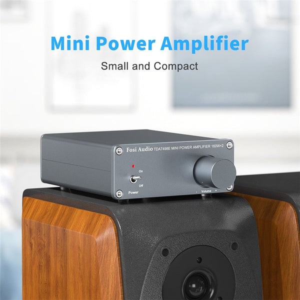 2 Channel Sound Power Amplifier Audio Receiver Mini HiFi Amp Home Theater Speakers 160W x 2 amplificador - Vimost Shop