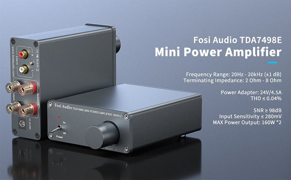 2 Channel Sound Power Amplifier Audio Receiver Mini HiFi Amp Home Theater Speakers 160W x 2 amplificador - Vimost Shop