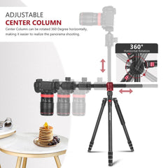 2-in-1 Camera Tripod Monopod with 360 Degree Rotatable Center Column and Ball Head QR Plate - 65 inches Aluminium Alloy - Vimost Shop