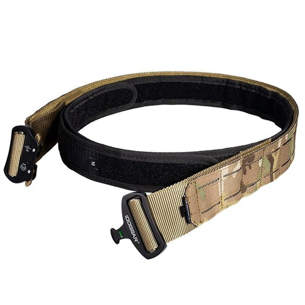 2 Inch Tactical Belt Quick Release Metal Buckle Laser MOLLE Mens Belts Camo 3415 - Vimost Shop