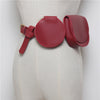 2 pcs/set Women Solid Fanny Pack Ladies New Fashion Waist Belt Bag Mini Disco Waist Bag Leather Small Shoulder Bags - Vimost Shop