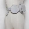 2 pcs/set Women Solid Fanny Pack Ladies New Fashion Waist Belt Bag Mini Disco Waist Bag Leather Small Shoulder Bags - Vimost Shop