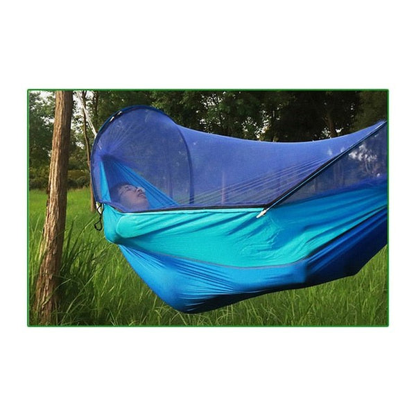2 Person Portable Outdoor Mosquito Net 260x150cm Parachute Hammock Camping Hanging Sleeping Bed Swing Double Chair Hanging Bed - Vimost Shop