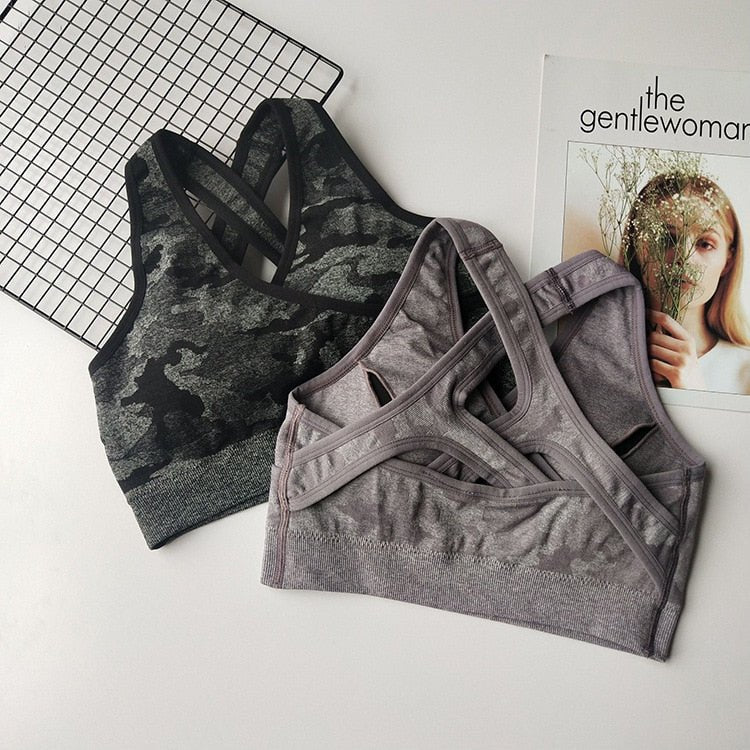 2 piece camo workout set women seamless yoga set - Vimost Shop