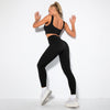 2 Pieces Seamless Yoga Set Women Gym Clothes High Waist Leggings Sports Bra Set Fitness Sportswear Workout Sports Suits - Vimost Shop