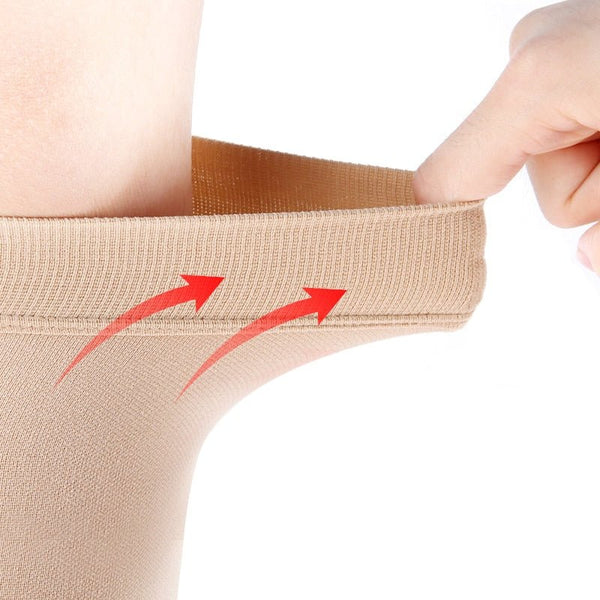 20-30 mmHg Women Men Medical Calf Compression Sleeve Varicose Veins Socks Leg Support DVT Anti-fatigue Flight Travel Open Toe - Vimost Shop