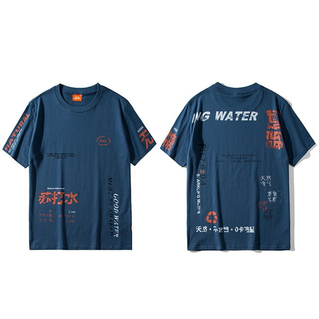 Harajuku T Shirt Men Hip Hop Soda Water Funny T-Shirt Streetwear Summer Tshirts Vintage Print Cotton Tops Tees Short Sleeve | Vimost Shop.