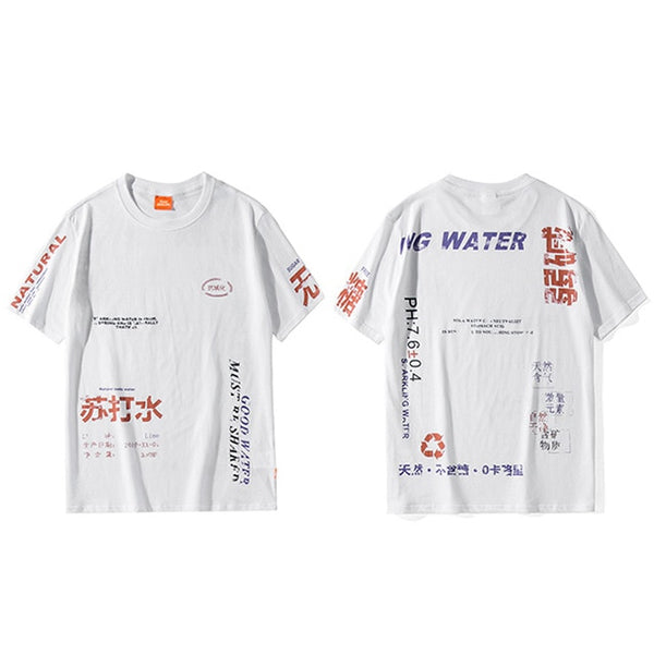 Harajuku T Shirt Men Hip Hop Soda Water Funny T-Shirt Streetwear Summer Tshirts Vintage Print Cotton Tops Tees Short Sleeve | Vimost Shop.