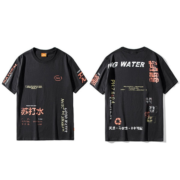 Harajuku T Shirt Men Hip Hop Soda Water Funny T-Shirt Streetwear Summer Tshirts Vintage Print Cotton Tops Tees Short Sleeve | Vimost Shop.