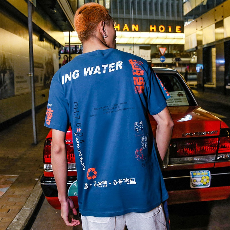 Harajuku T Shirt Men Hip Hop Soda Water Funny T-Shirt Streetwear Summer Tshirts Vintage Print Cotton Tops Tees Short Sleeve | Vimost Shop.