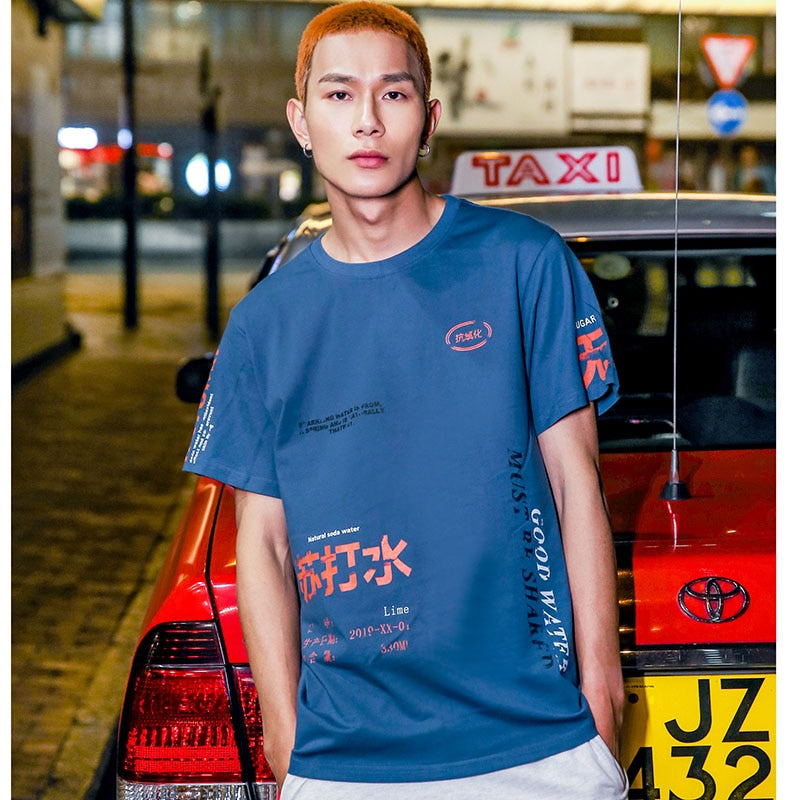 Harajuku T Shirt Men Hip Hop Soda Water Funny T-Shirt Streetwear Summer Tshirts Vintage Print Cotton Tops Tees Short Sleeve | Vimost Shop.