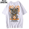 Hip Hop T Shirt Funny Evil Furtune Cat Print T-shirts Men Harajuku Streetwear Summer Tshirt Cotton Short Sleeve Tops Tees | Vimost Shop.
