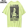 Men Hip Hop T Shirt Smoking Sister Picture Retro T-Shirt Streetwear Harajuku Tshirt Oversized Summer Black Tops Tees Cotton | Vimost Shop.