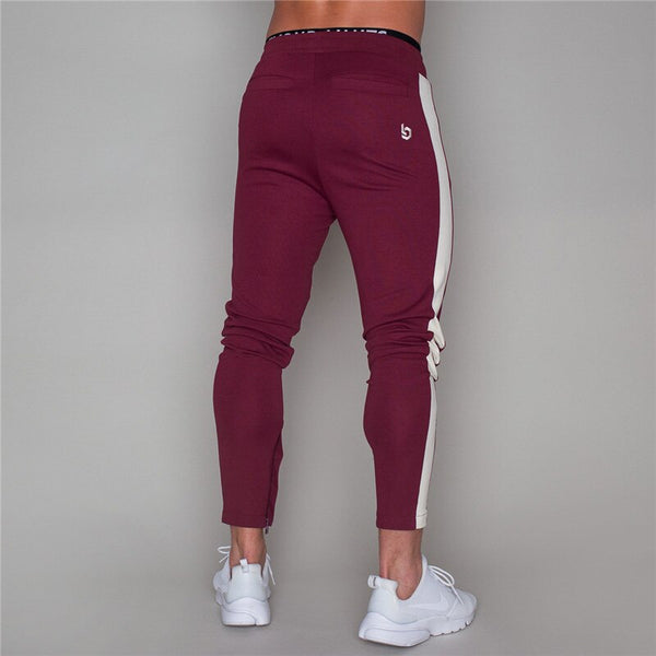 Men Joggers Casual Pants Fitness Pants Bottoms Skinny Sweatpants Trousers Black Gyms Jogger Sweat Pants | Vimost Shop.