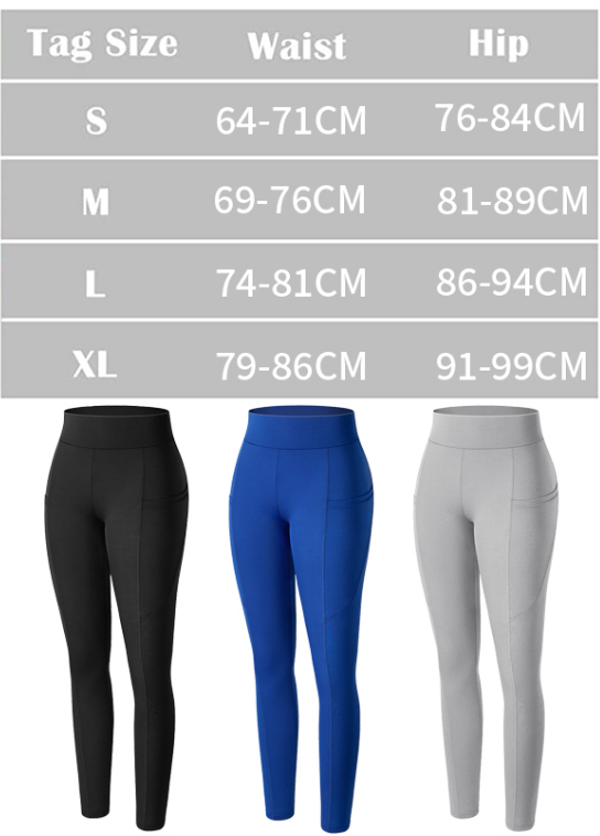 Woman Workout Leggings Side Pocket High Waist Running Yoga Pants Slim Fitness Quick Drying Casual Stretchy Legging | Vimost Shop.