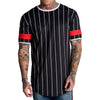 Men's 3D Short sleeve T Shirt Extended Round Sweep T-Shirt Curved Hem Long line Tops Hip Hop Urban Streetwear | Vimost Shop.