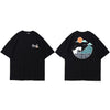 Great Wave T Shirts Hip Hop Mens Streetwear Harajuku Japanse Wave Tshirt Summer Short Sleeve T-Shirt Cotton Tops Tees Black | Vimost Shop.