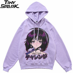 Hip Hop Hoodie Sweatshirt Streetwear Japanese Anime Girl Harajuku Hoodie Men HipHop Japan Cartoon Hoodie Pullover Loose | Vimost Shop.