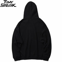 Hip Hop Streetwear Hoodies Sweatshirt New World Print Men Harajuku Pullover Hoodie Cotton Autumn Loose Sweat Shirt Black | Vimost Shop.