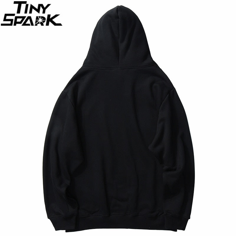 Men Hip Hop Streetwear Rainbow Mushroom Hoodie Sweatshirt Fleece Winter Harajuku Hoodie Pullover Cotton Hooded Sweatshirt | Vimost Shop.