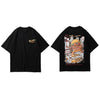 Men Hip Hop T Shirt Hamburger Monster Attack Japanese Harajuku Funny T-Shirt Streetwear Summer Tshirt Cotton Tops Tees New | Vimost Shop.