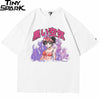 Hip Hop T Shirt Streetwear Japanese Cartoon Sexy Girl Tshirt Harajuku HipHop Oversize T-shirt Anime Cotton Tops Tees | Vimost Shop.
