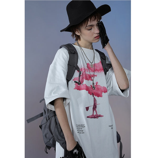 Streetwear Harajuku Tshirt Pink Cloud Hip Hop T Shirt Men Summer Short Sleeve T-Shirt Cotton Fashion Black Tops Tees HipHop | Vimost Shop.