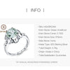 2.73Ct Natural Green Amethyst Engagement Ring For Women 925 Sterling Silver Gemstone Finger Rings Fine Jewelry - Vimost Shop