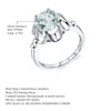 2.73Ct Natural Green Amethyst Engagement Ring For Women 925 Sterling Silver Gemstone Finger Rings Fine Jewelry - Vimost Shop