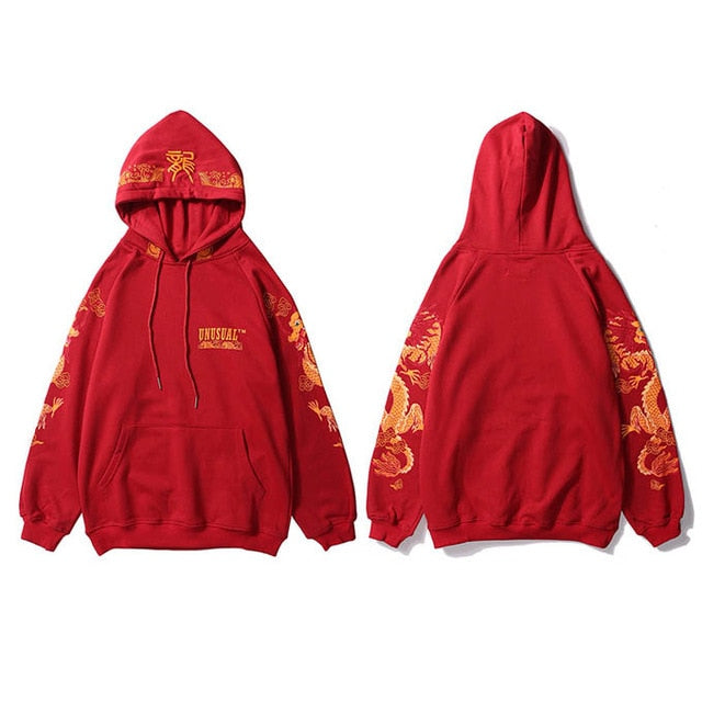 Ancient Chinese Dragon Print Fashion Hoodie Streetwear Mens Hip Hop Hoodie Sweatshirt Casual Black Pullover Cotton Autumn | Vimost Shop.