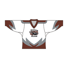 Sublimated WESTERN HAWKS Team Design Hockey Jersey | Vimost Shop.