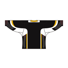 Sublimated TIGER Team Design Hockey Jersey BLACK WHITE | Vimost Shop.