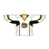 Sublimated TIGER Team Design Hockey Jersey BLACK WHITE | Vimost Shop.