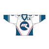 Sublimated CA Team Design Hockey Jersey Blue and White | Vimost Shop.