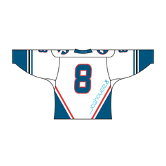 Sublimated CA Team Design Hockey Jersey Blue and White | Vimost Shop.