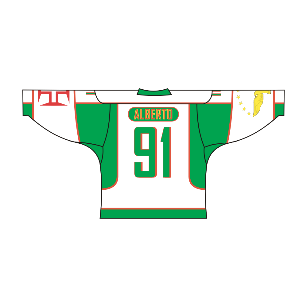 SUBLIMATED AZORES TEAM DESIGN HOCKEY JERSEY PORTUGAL MADEIRA