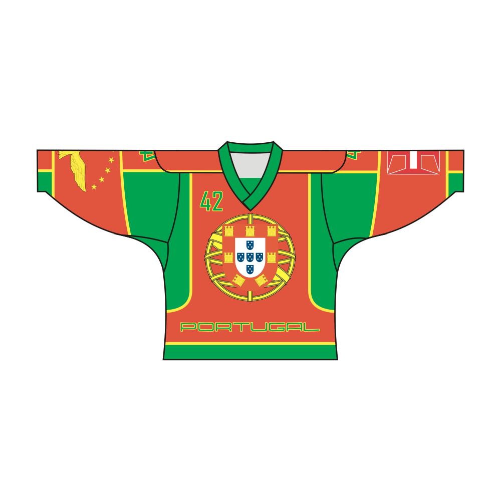 SUBLIMATED PORTUGAL TEAM DESIGN HOCKEY JERSEY PORTUGAL MADEIRA AZORES | Vimost Shop.